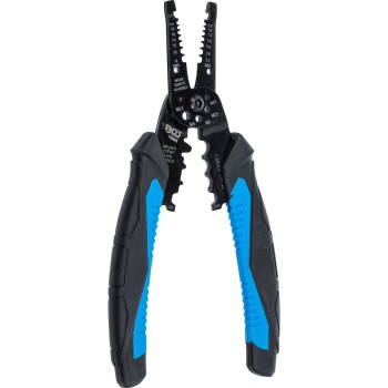 Kabel-Abisolier- und Crimpzange 210 mm