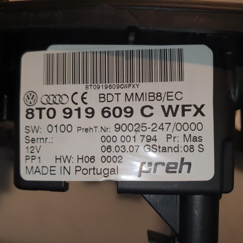 8T0 919 609 C WFX Bedieneinheit MMI von Volkswagen