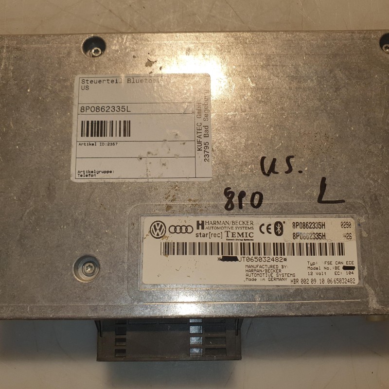 8P0 862 335 L Steuergerät Bluetooth US von Volkswagen