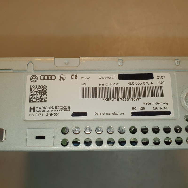 4L0 035 670 B Mainunit MMI 3G von Volkswagen
