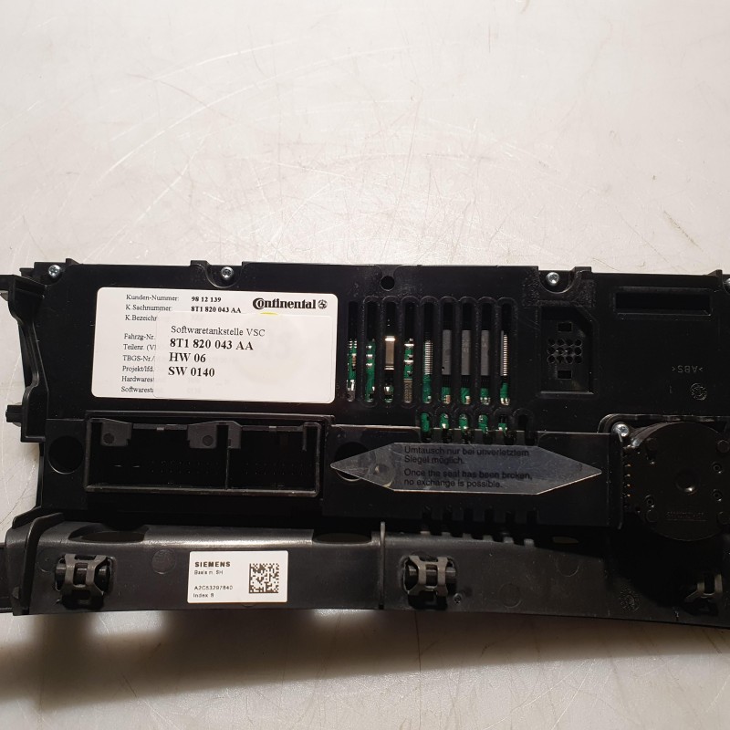 8T1 820 043 AA Klimabedienteil von Volkswagen