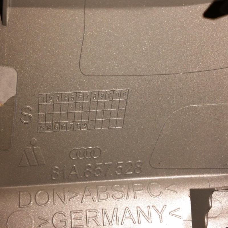 81A 857 528 Gru Spiegelgehäuse Außenspiegel von Volkswagen