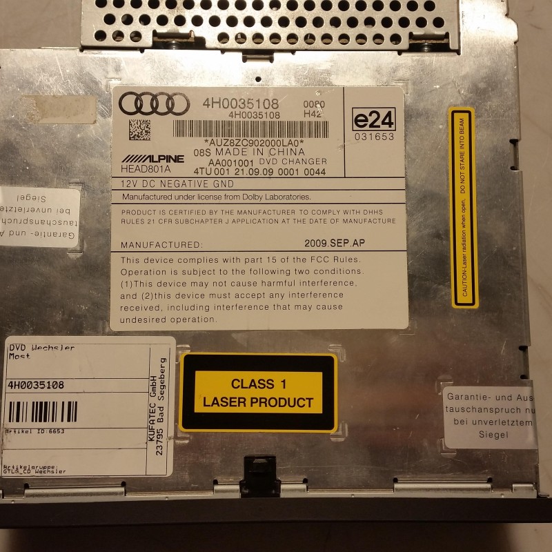 4H0 035 108 DVD Wechsler Most von Volkswagen
