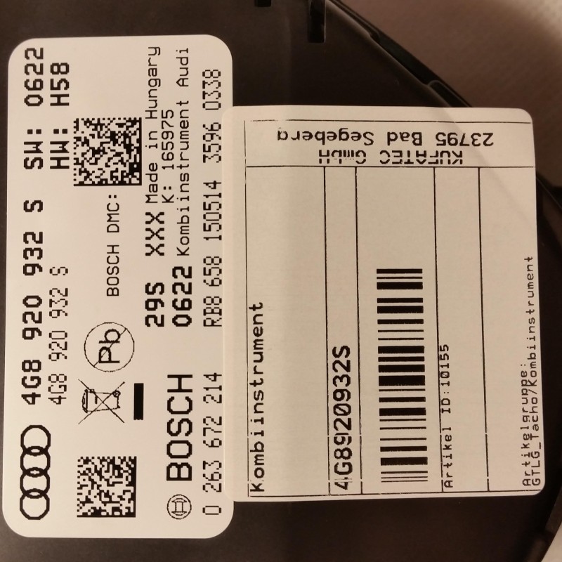 4G8 920 932 S Kombiinstrument von Volkswagen