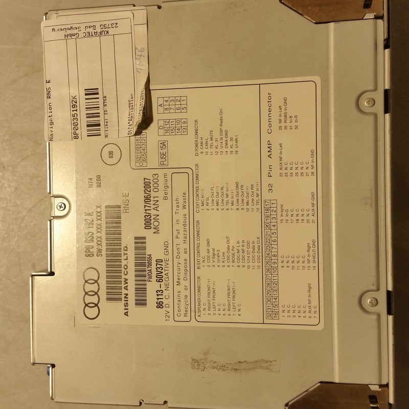 8P0 035 192 K RNSE RADIO NAVIGATION von Volkswagen