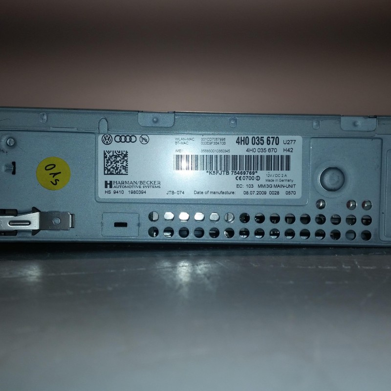 4H0 035 670 A Main Unit MMI 3G+ von Volkswagen