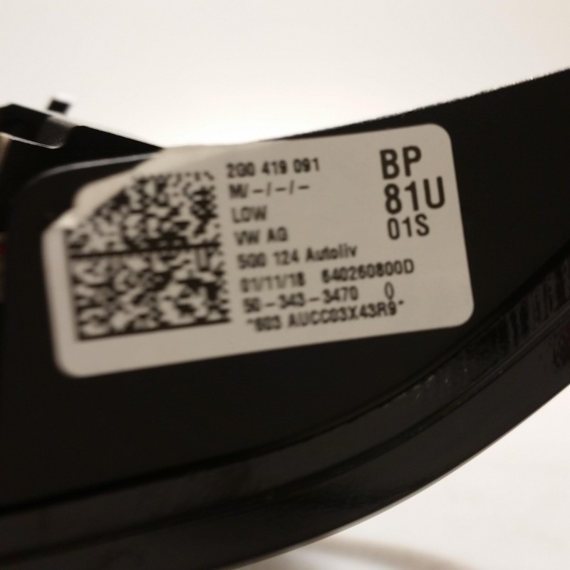 2G0419B091BP 81U Blende Lenkrad mit Tasten von Volkswagen