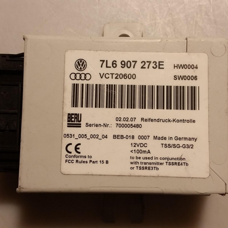 7L6 907 273 E Steuerteil Reifendruckkontrolle RDK von Volkswagen