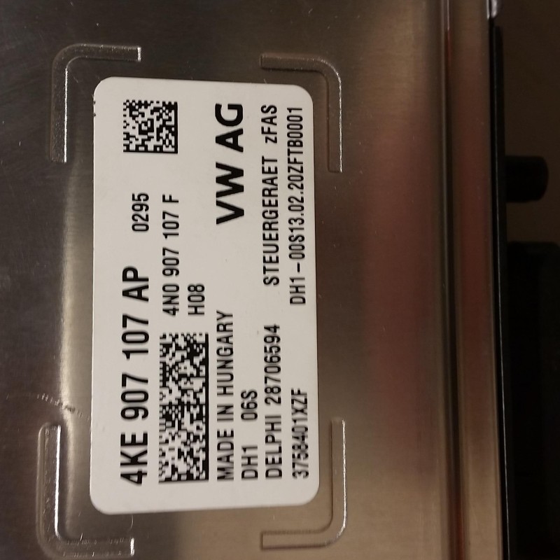 4KE 907 107 AP Steuergerät Bildverarbeitung Fahrerassistent von Volkswagen