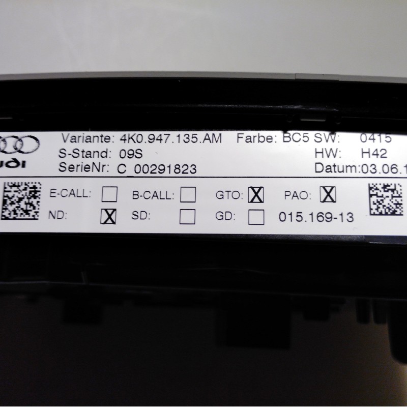 4K0 947 135 AM Innenbeleuchtung Vorne von Volkswagen