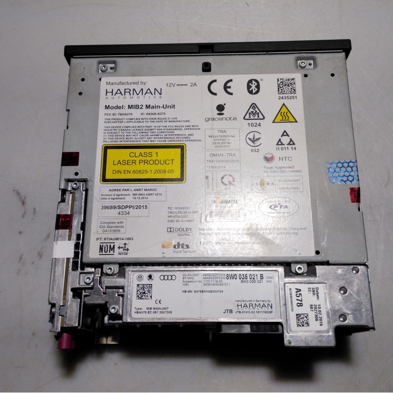 8W0 035 021 B MIB Main-Unit von Volkswagen