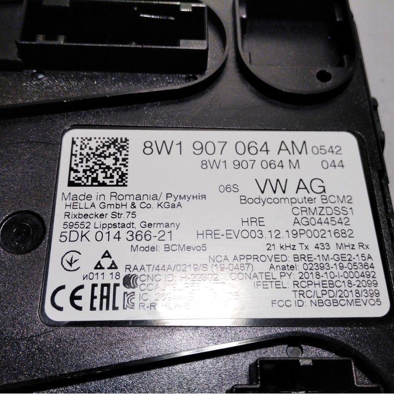 8W1 907 064 AM Komfortsteuergerät von Volkswagen