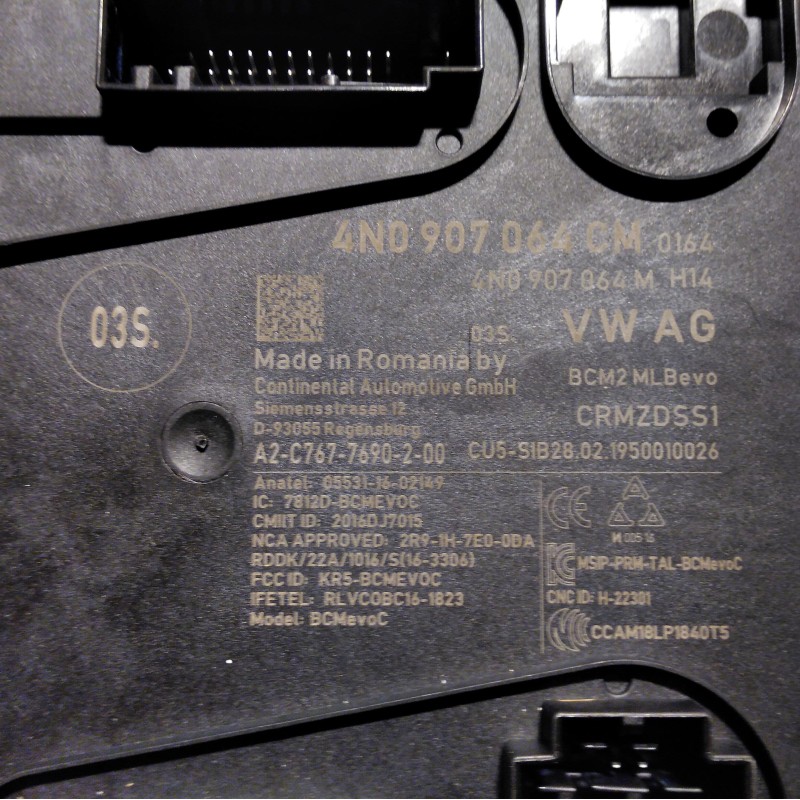 4N0 907 064 CM Komfortsteuergerät von Volkswagen