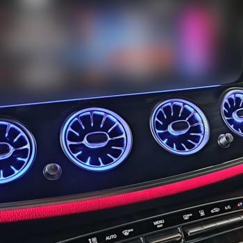KUFATEC Komplettset beleuchtete Luftdüsen Ambientebeleuchtung für Mercedes E-Klasse Baureihe 213/238