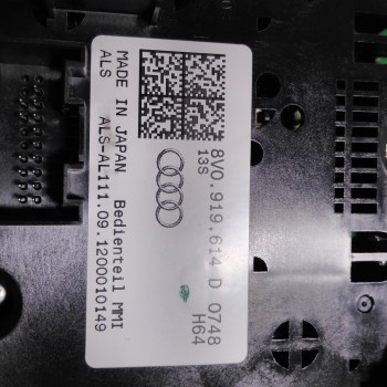 8V0 919 614 D Bedieneinheit Audi A3 8V MMI High-ohne Keyless von Volkswagen