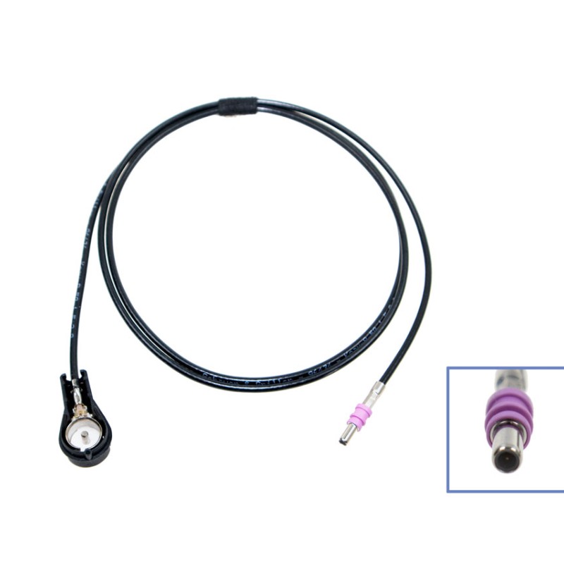 KUFATEC Fakrakabel 50 ohm Antennenstecker auf Stift