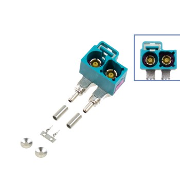 FAKRA Doppel-Buchse - abgewinkelt wie 6Q0 035 675 K