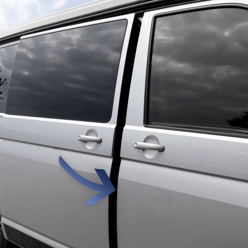 KUFATEC Komplettset Soft Close, Komfortschließen, Zuziehhilfe Schiebetür für VW T5 7E