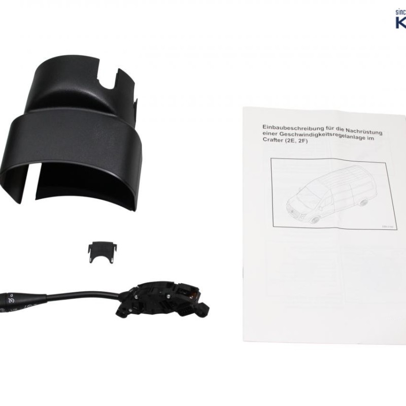 KUFATEC Komplettset GRA (Tempomat) nachrüsten mit Limiter für VW Crafter 2E inkl. Codierdongle