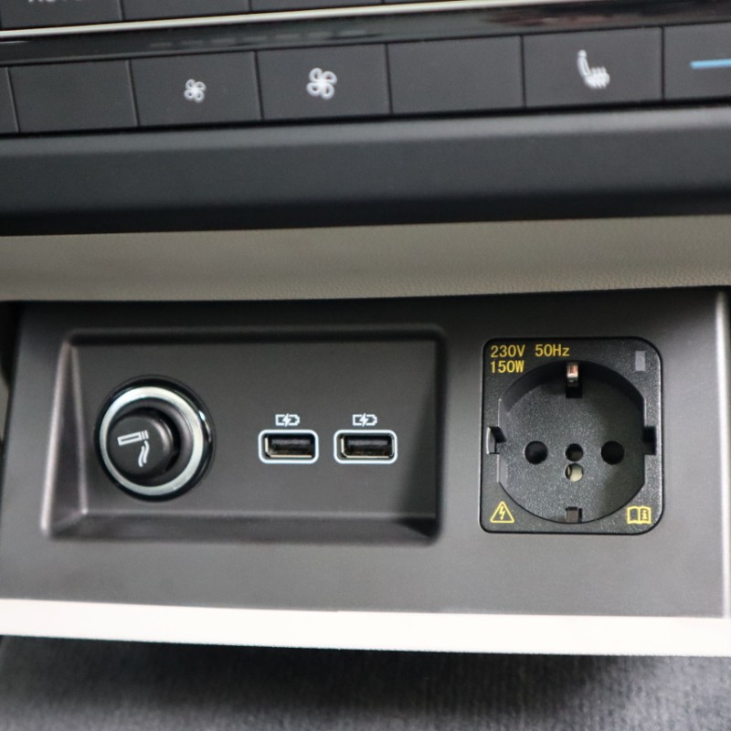 KUFATEC Komplettset 230 Volt Steckdose für VW Touareg CR