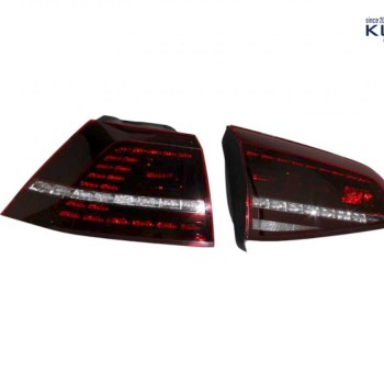 KUFATEC Komplettset LED-Heckleuchten für VW Golf 7 - Standard, abgedunkelt R-Golf