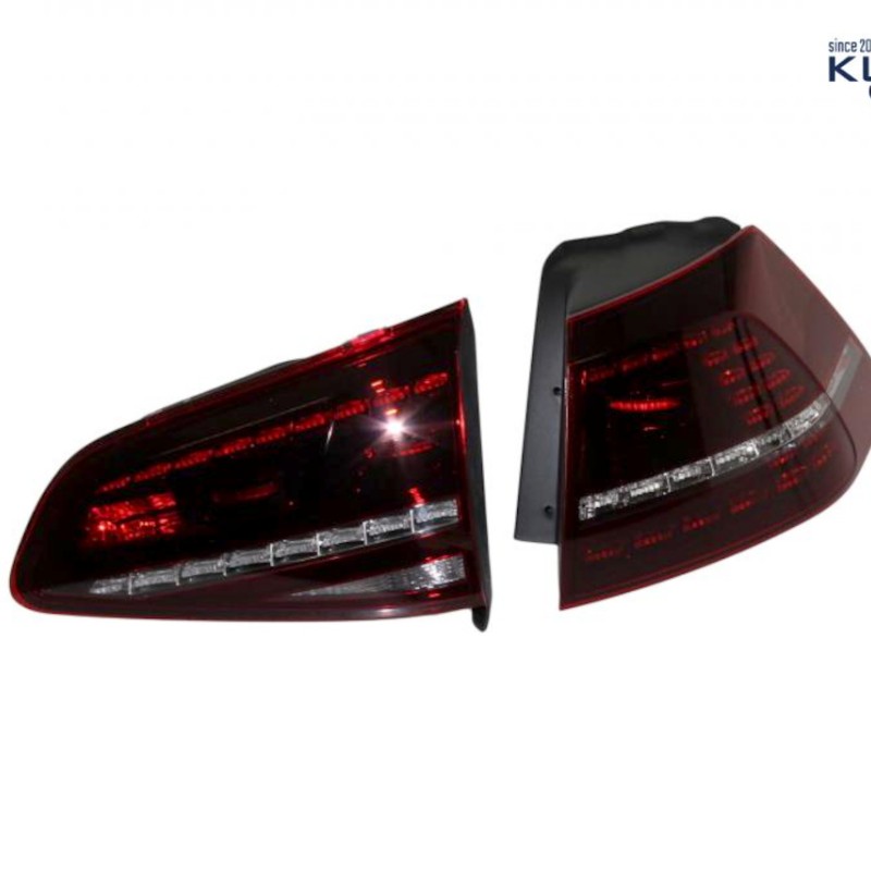 KUFATEC Komplettset LED-Heckleuchten für VW Golf 7 - Standard, abgedunkelt R-Golf