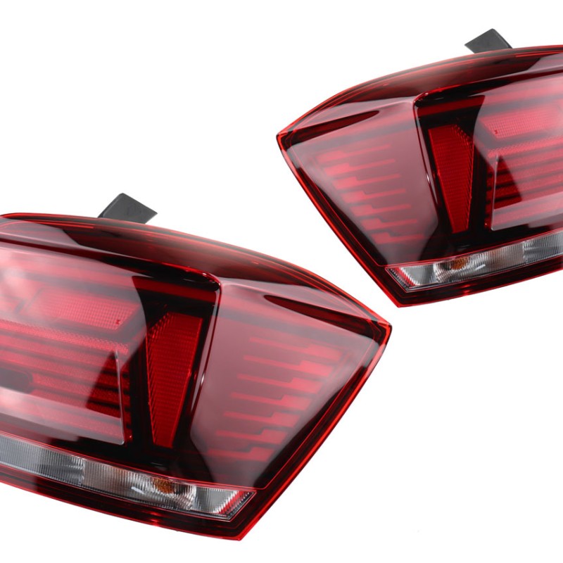 KUFATEC Komplettset LED Heckleuchten abgedunkelt für VW Polo AW1