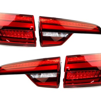KUFATEC Komplettset LED-Heckleuchten mit dynamischem Blinklicht für Audi A4 B9 Avant