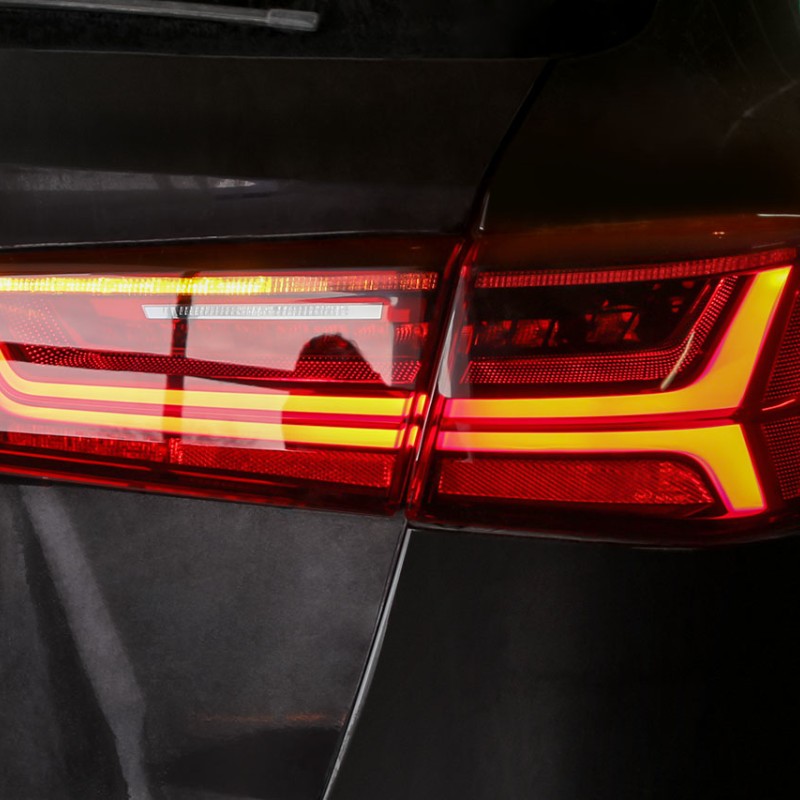 KUFATEC Komplettset LED Facelift Heckleuchten mit dynamischen Blinklicht für Audi A6 4G Avant