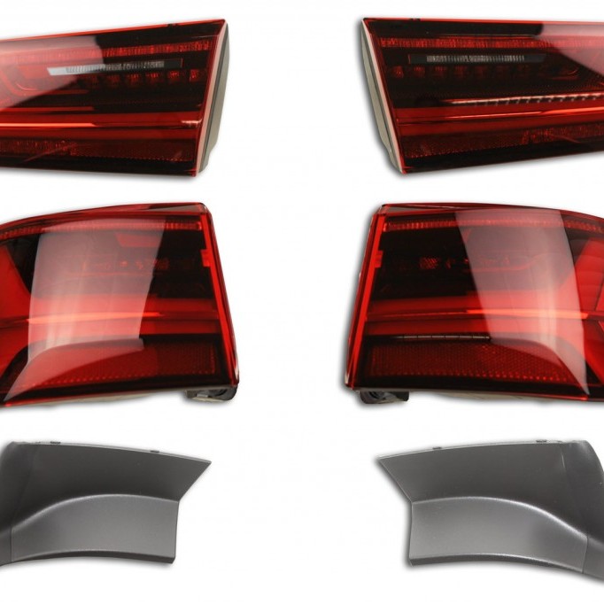 KUFATEC Komplettset LED Facelift Heckleuchten mit dynamischen Blinklicht für Audi A6 4G Avant