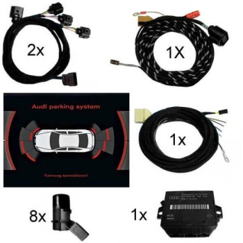 KUFATEC Komplettset APS+ plus (optische Anzeige MMI) Front und Heck für Audi Q7 4L