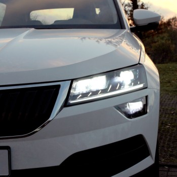 KUFATEC LED-Scheinwerfer mit LED TFL für Skoda Karoq NU7
