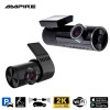AMPIRE Dual-Dashcam, 4K Frontkamera und AHD Heckkamera, WLAN und GPS