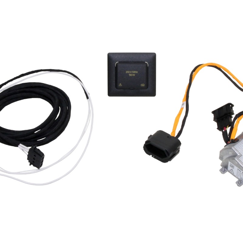 KUFATEC Komplettset 230 Volt Steckdose für VW Touran 5T