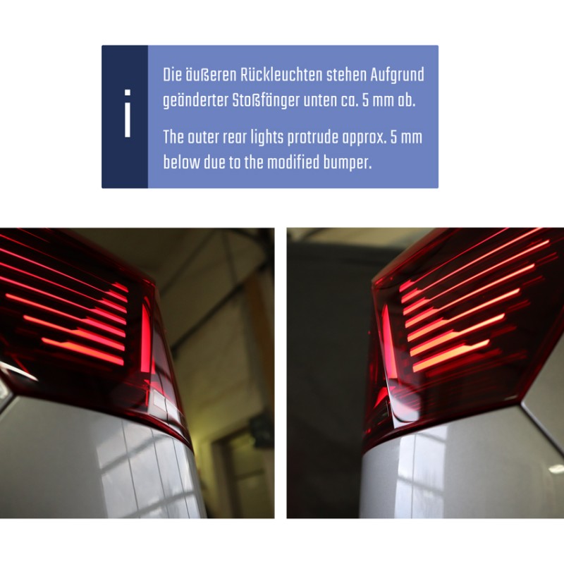 KUFATEC Komplettset Facelift LED-Heckleuchten für VW Passat B8