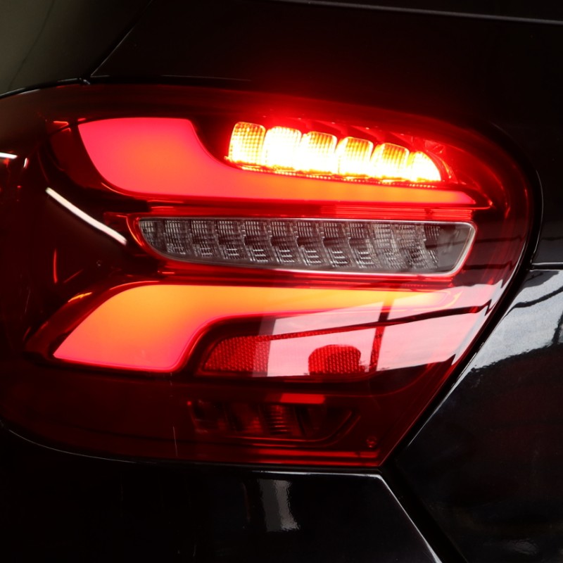 KUFATEC Komplettset Facelift Mopf LED-Heckleuchten für Mercedes A-Klasse W176 Halogen Scheinwerfern