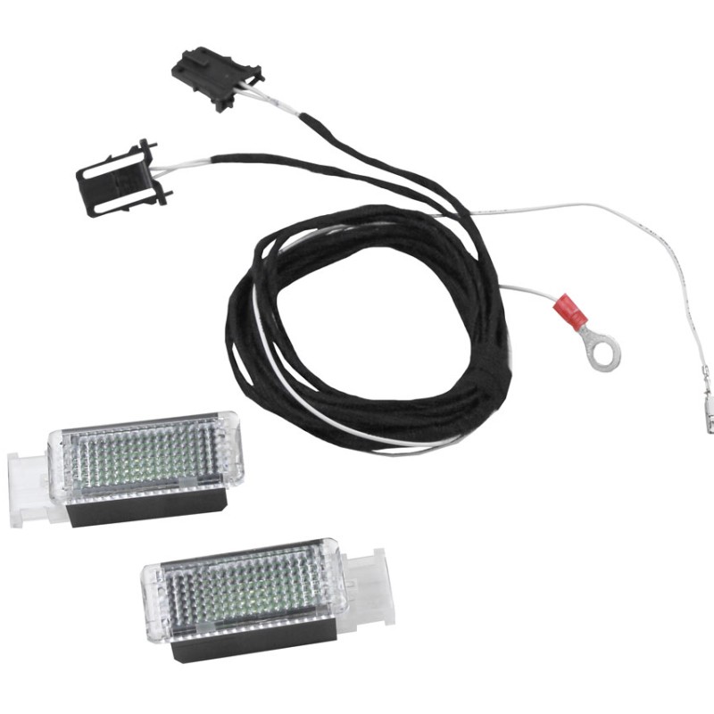KUFATEC Nachrüstsatz LED-Fußraumbeleuchtung Front für VW, Seat, Skoda MQB