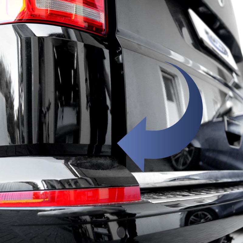 KUFATEC Komplettset Zuziehhilfe Heckklappe für VW T5 7E, T6 SG
