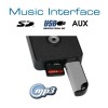 Digitales Music Interface USB SD AUX Honda Steckverbindung Weiß